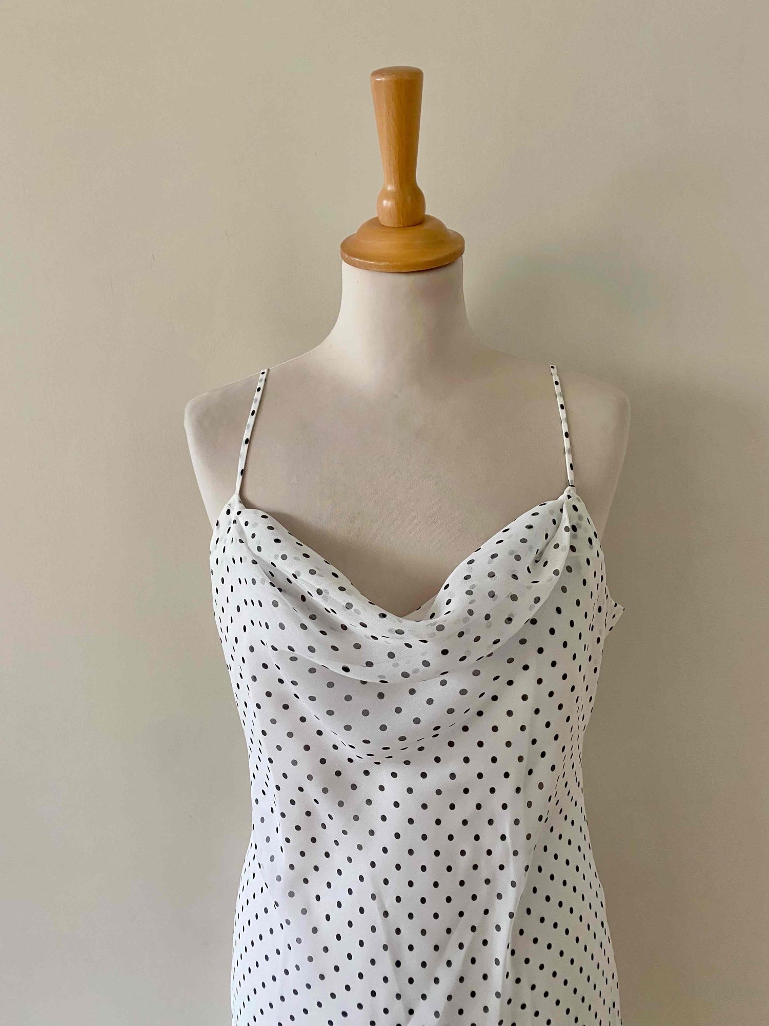 Robe midi à pois
