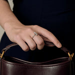 Bague en or blanc et diamants : 0,80 carat