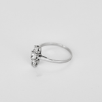 Bague en or blanc et diamants : 0,80 carat