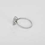 Bague en or blanc et diamants : 0,80 carat
