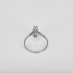 Bague en or blanc et diamants : 0,80 carat