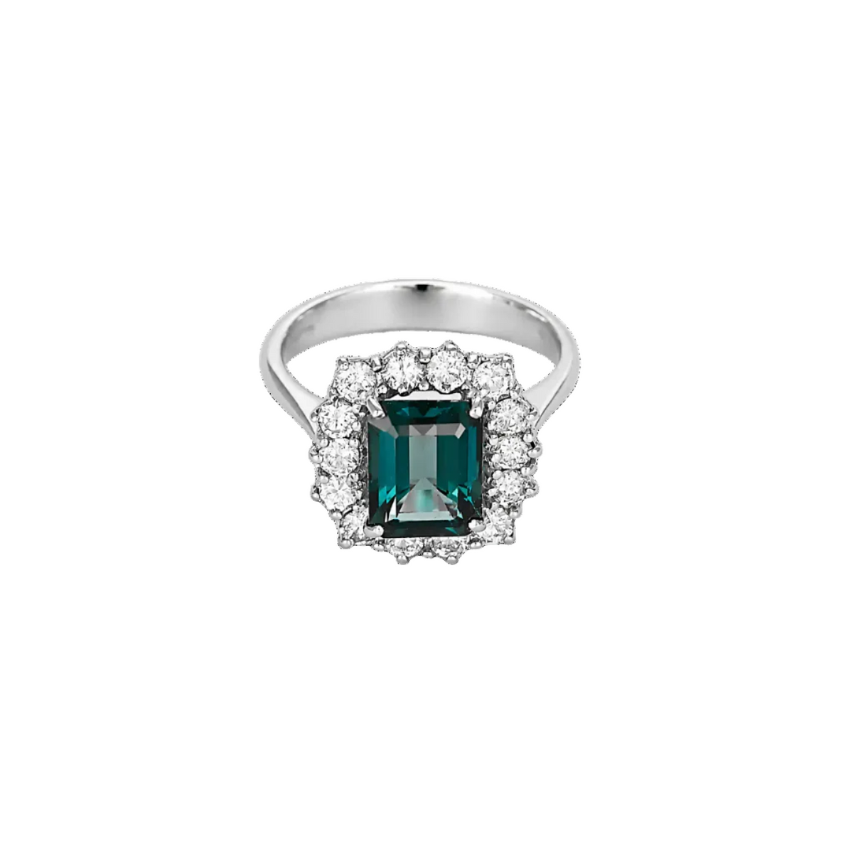 Bague marguerite, topaze : 2,50 carats et diamants : 0,70 carat