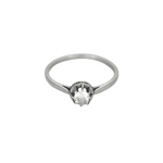 Élégante bague Solitaire en platine et diamant : 0,30 carat