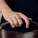 Élégante bague Solitaire en platine et diamant : 0,30 carat