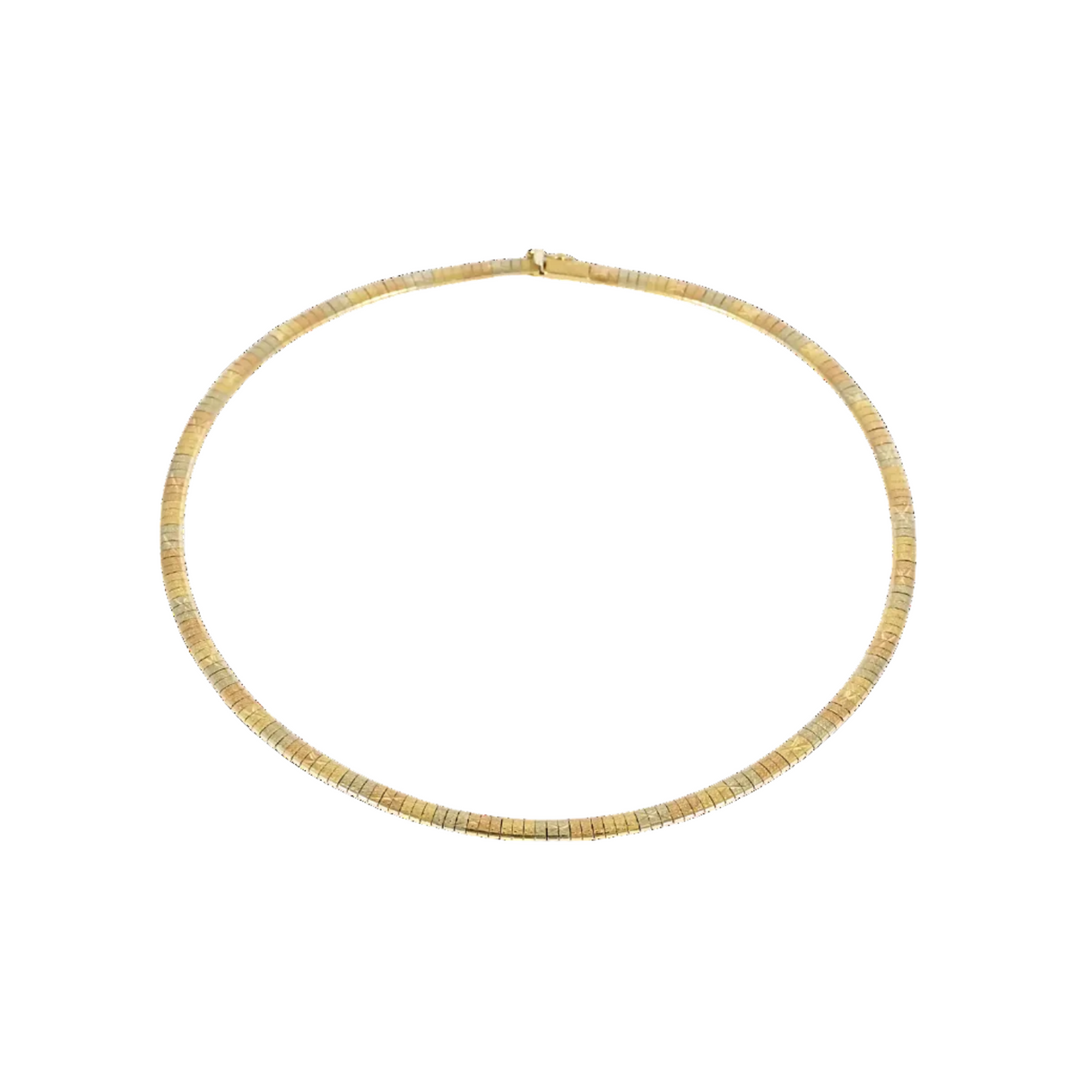 Collier ras de cou trois ors