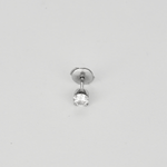 Boutons d'oreilles en or gris et diamant 0.30 carat environ