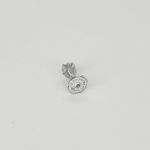 Boutons d'oreilles en or gris et diamant 0.30 carat environ
