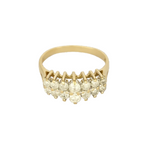 Bague en or jaune et diamants : 0,90 carat