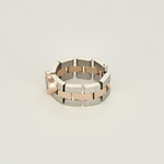 Chopard - Happy Diamond - Bague importante en or blanc, or rose et diamant : 0,05 carat