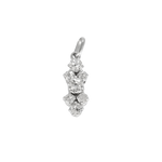 Pendentif en or blanc, diamants : 0,55 carat