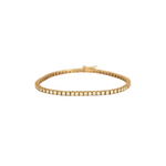 Bracelet tennis en or rose et diamants : 3,70 carats