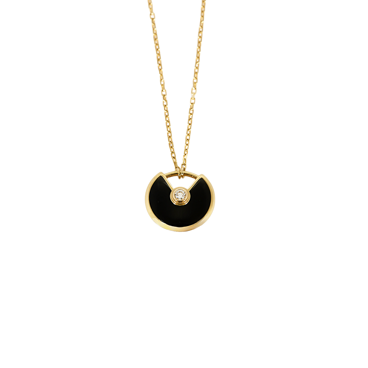 Cartier Collier Amulette de Cartier en Or rose 18k Diamant