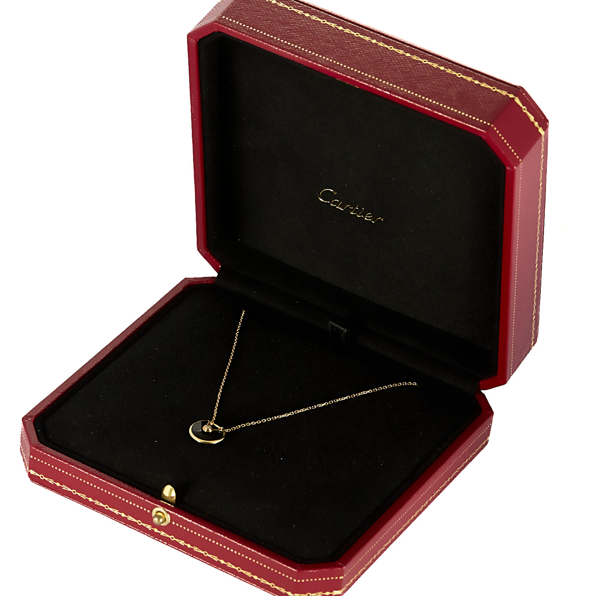 Cartier Collier Amulette de Cartier en Or rose 18k Diamant