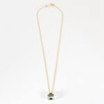 Collier en or jaune et topaze