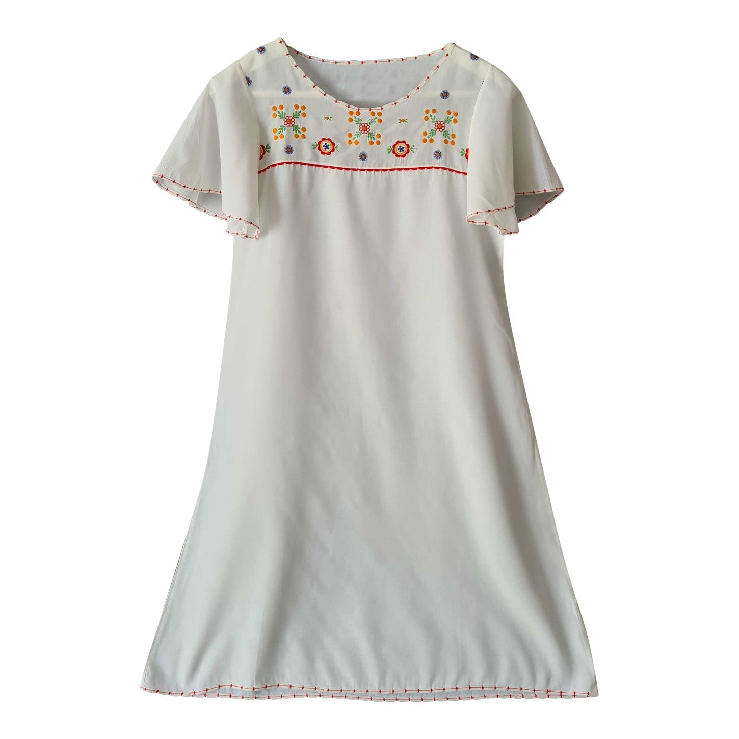 Embroidered nightgown, 70's style