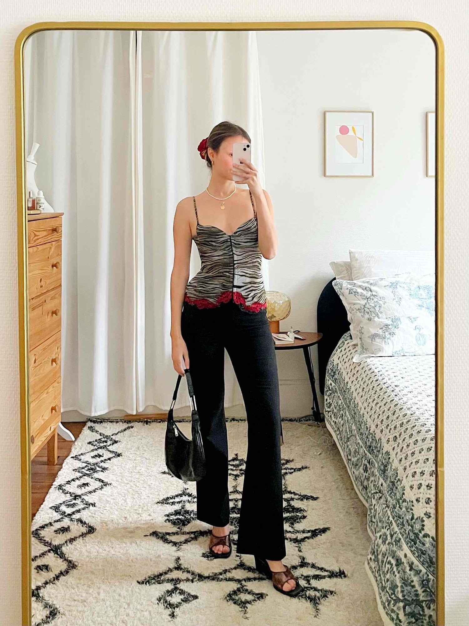 Animal print camisole