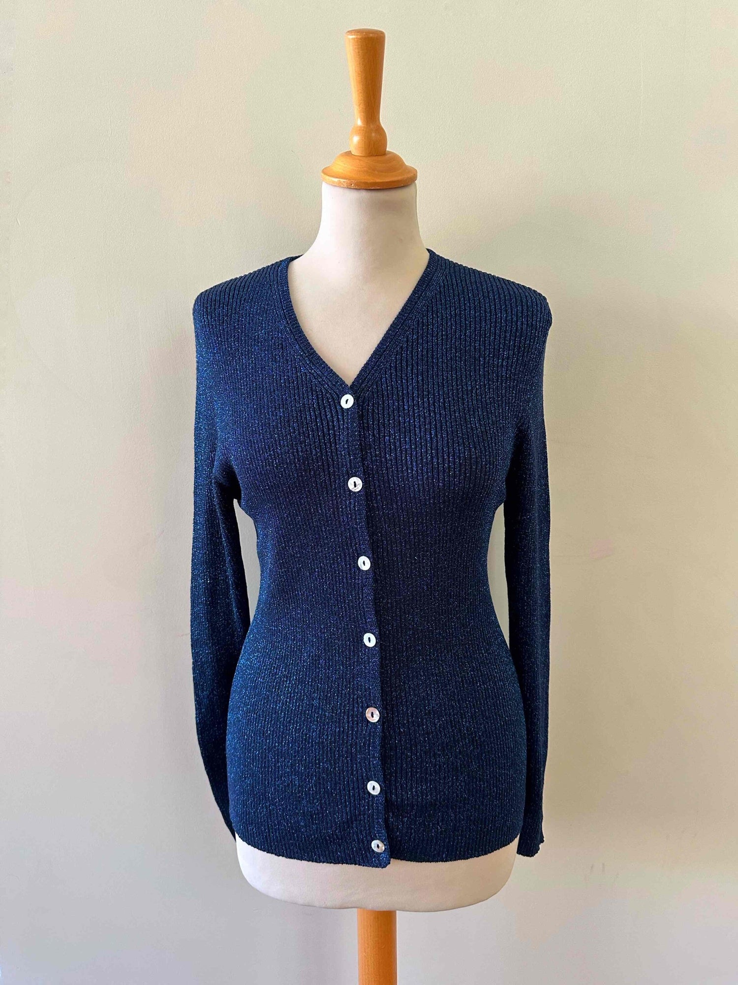 Silk and lurex cardigan