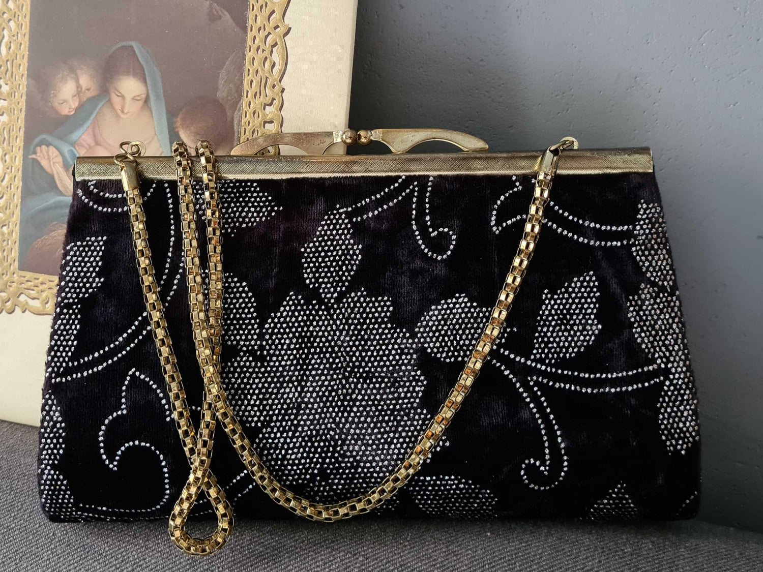 Mini velvet bag