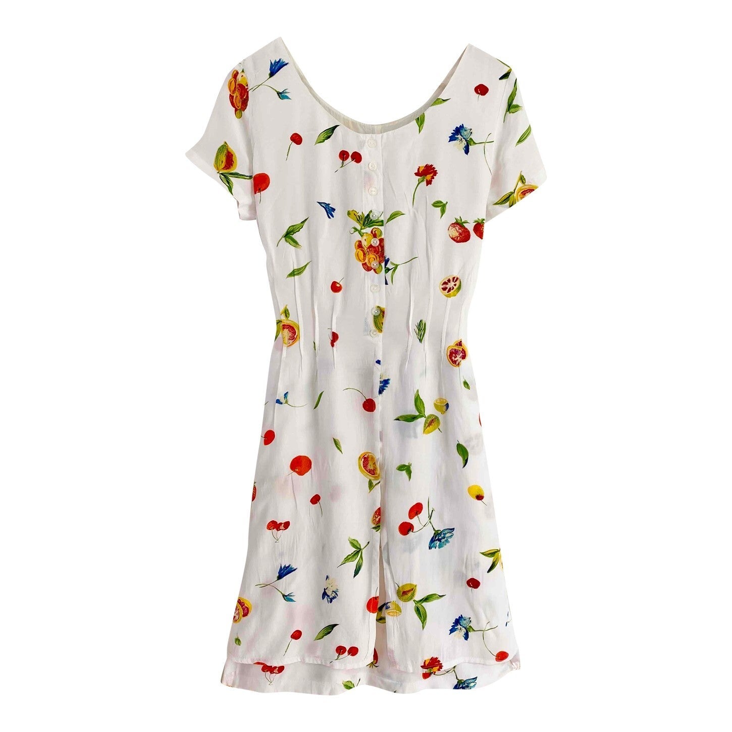 Fruit-print mini dress