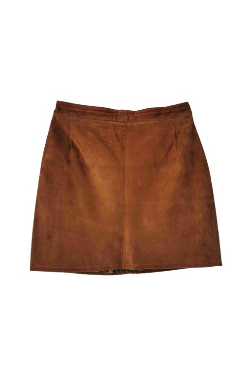 Suede skirt
