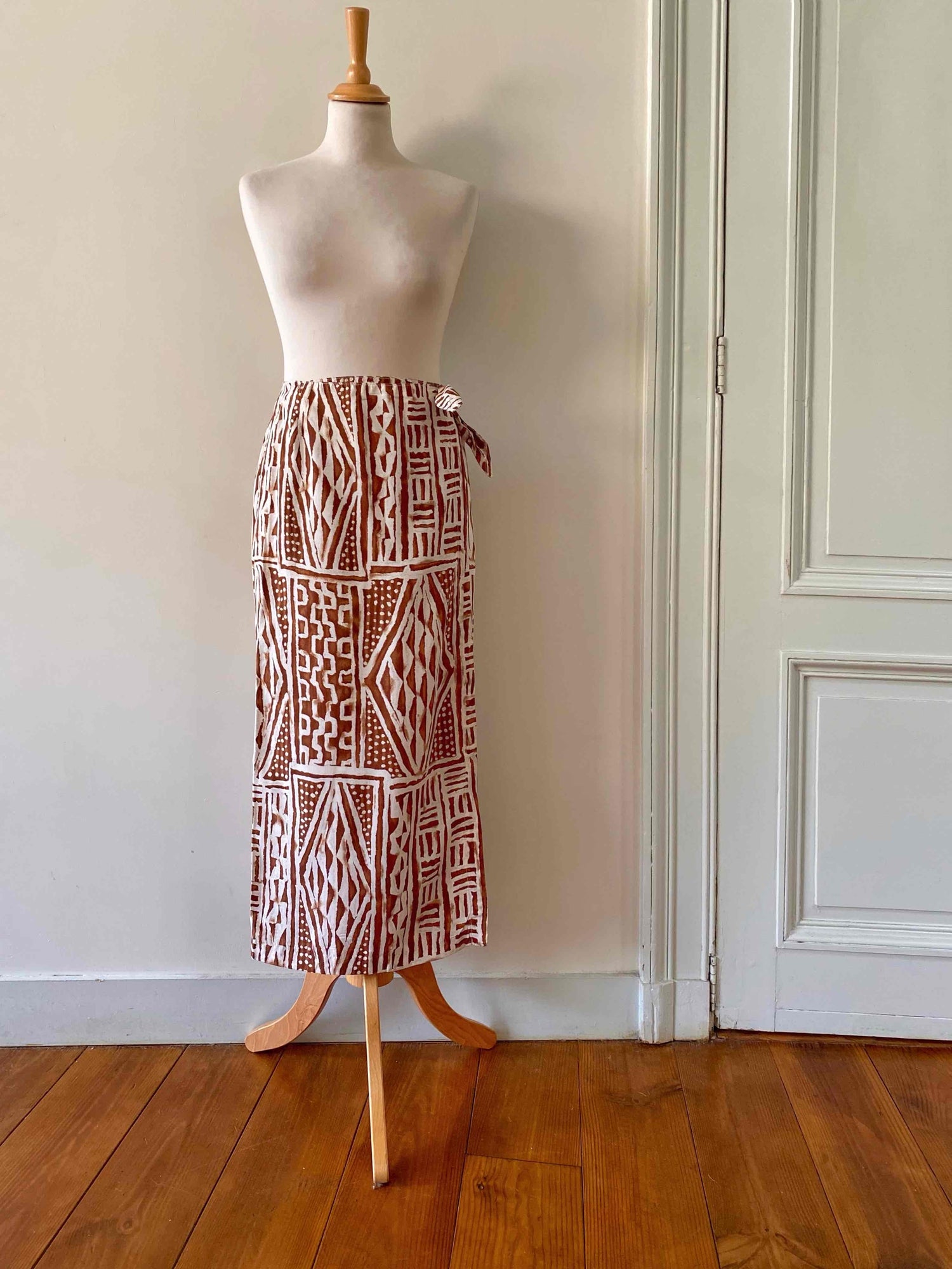 Ikat wrap skirt