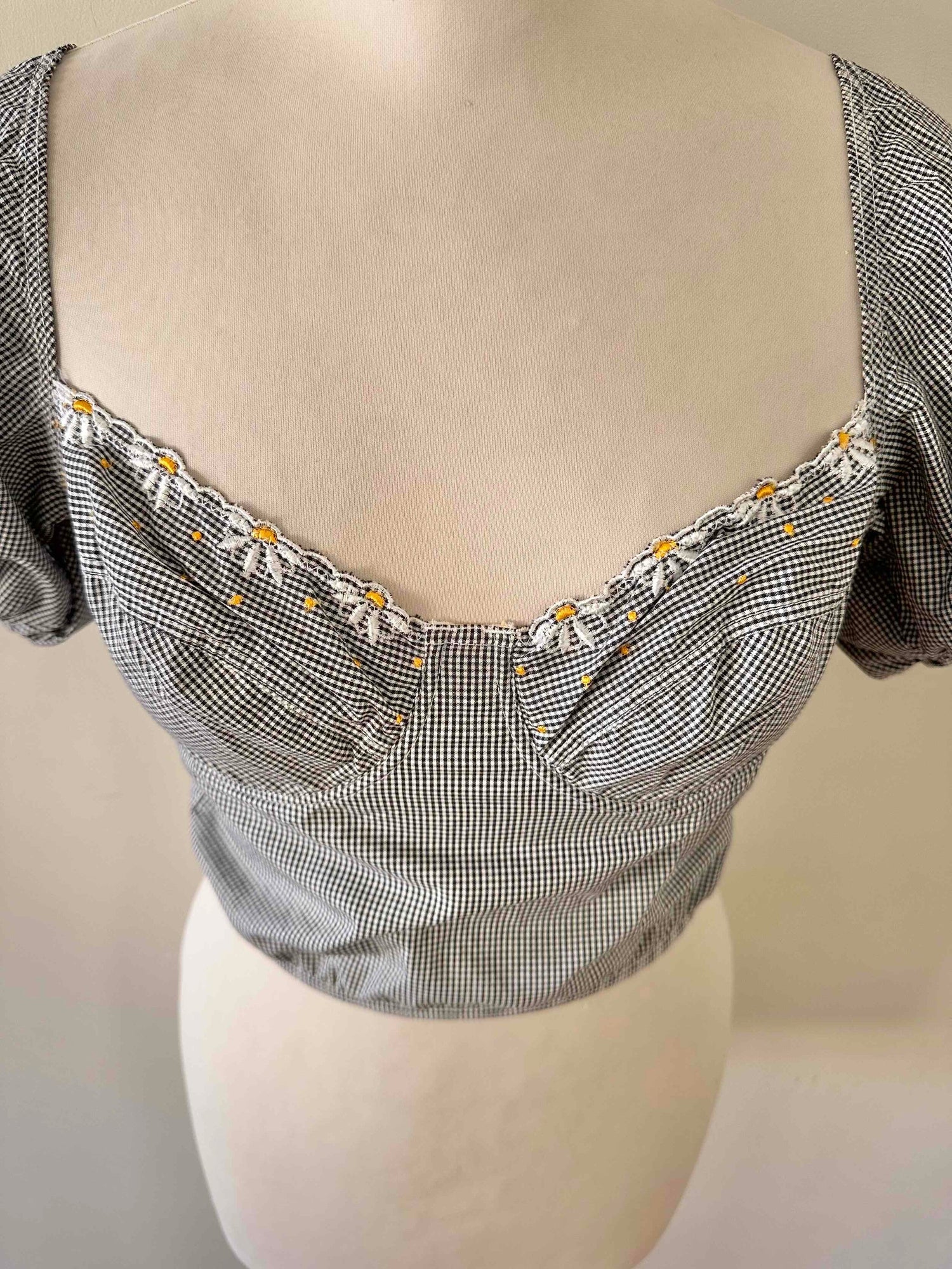 Crop top vichy