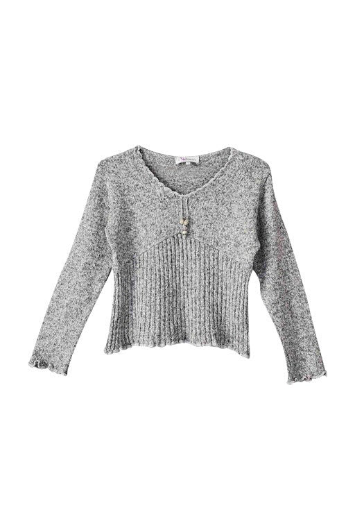 Top en maille côtelée