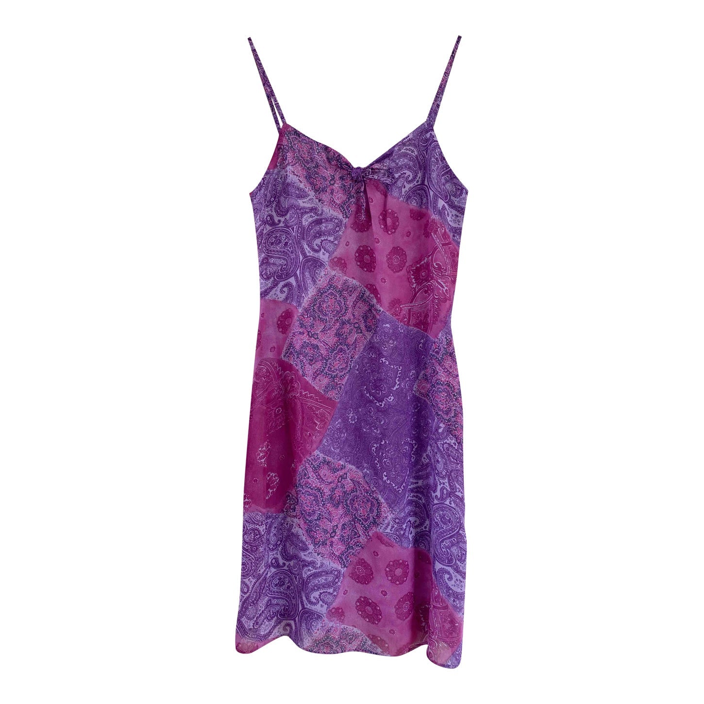 Patchwork midi dress