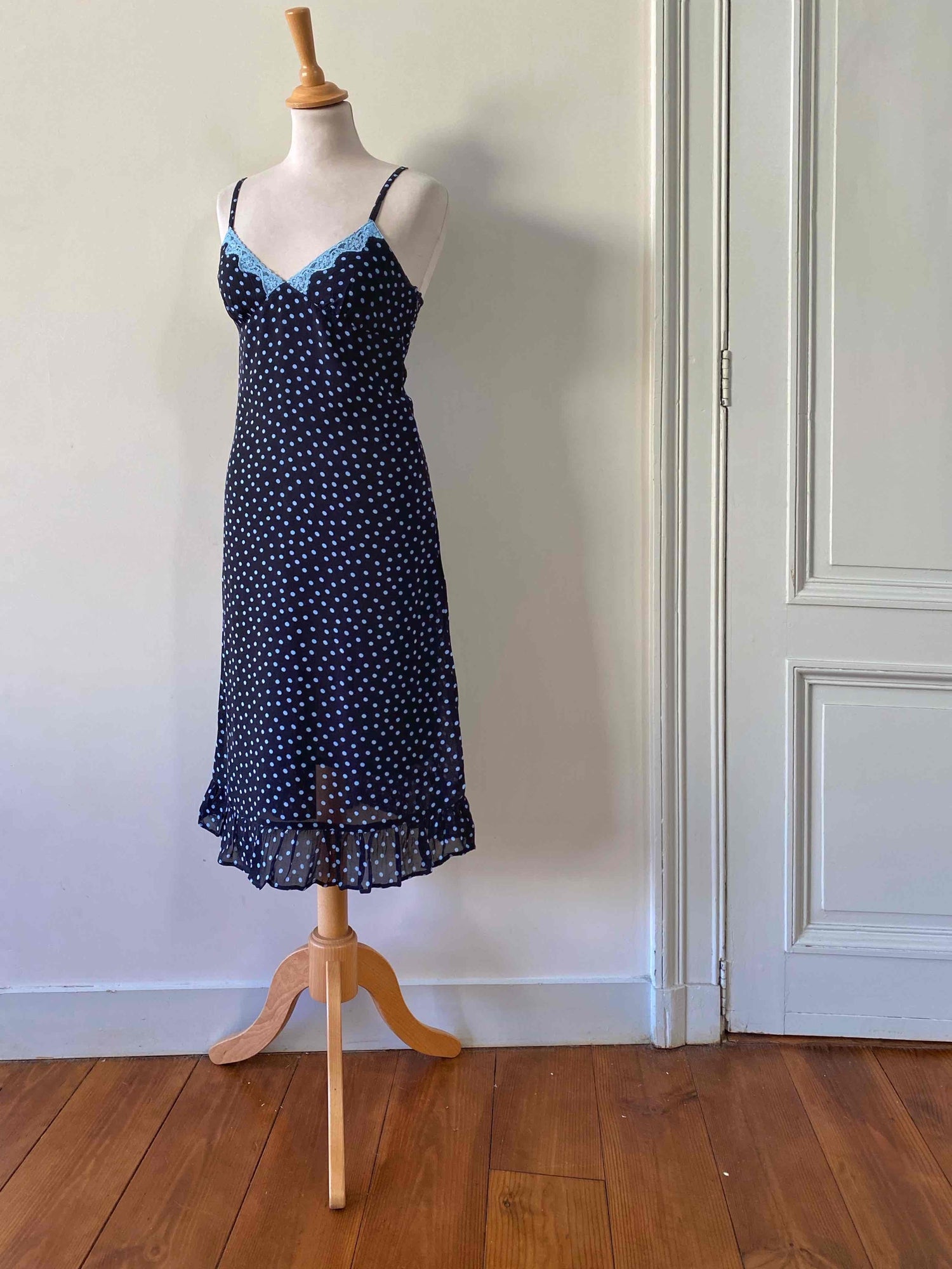Robe nuisette à pois