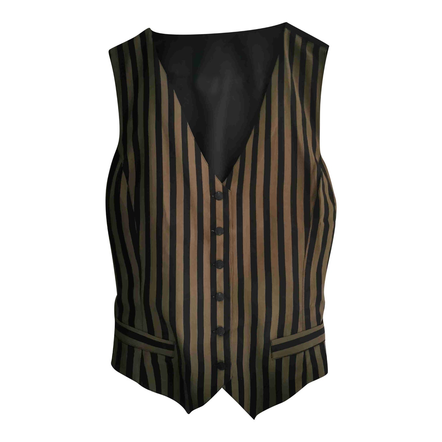 Gilet sans manches à rayures
