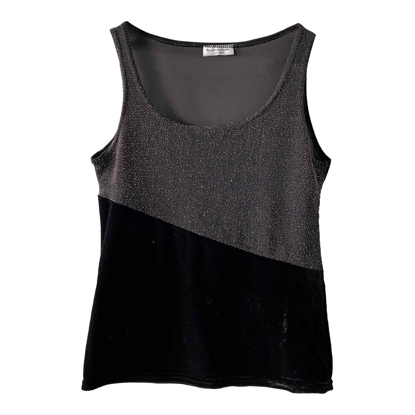 Velvet and lurex top