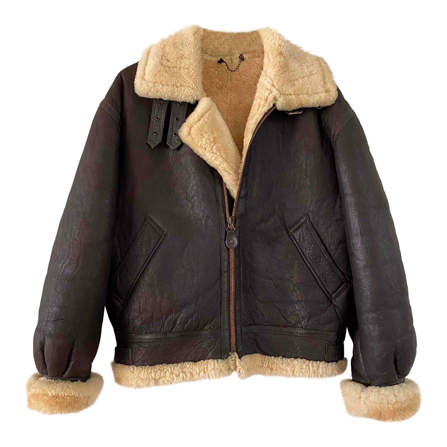 Wool-lined bomber jacket