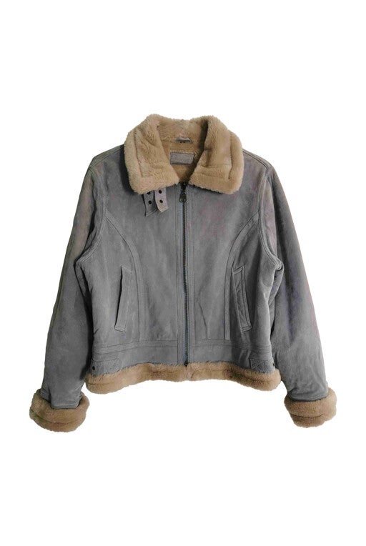 Suede with a wooly texture