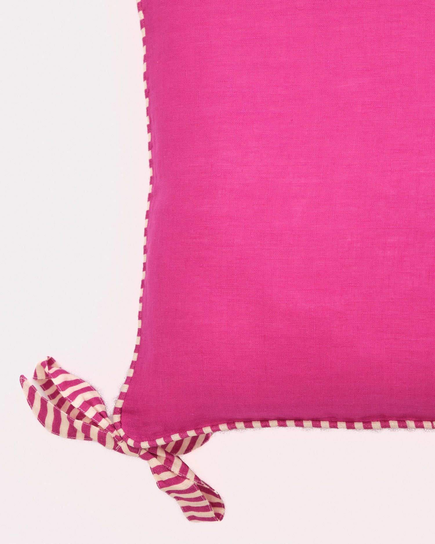 Fuchsia Ribbon Cushion Cover