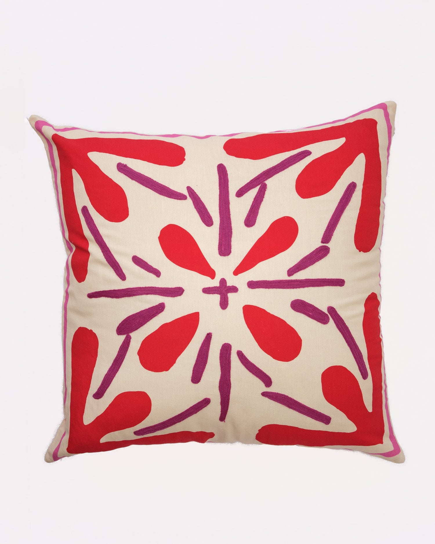 Rouge Tile Cushion Cover