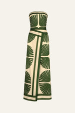 Ancient Peru Dress in Green - Johanna Ortiz