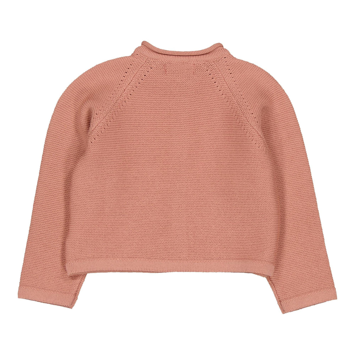 Ariel, gilet 100% laine, coloris vieux rose