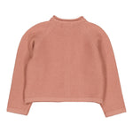 Ariel, gilet 100% laine, coloris vieux rose