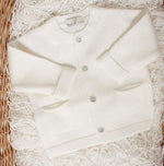 Ariel, gilet 100% laine, en latte