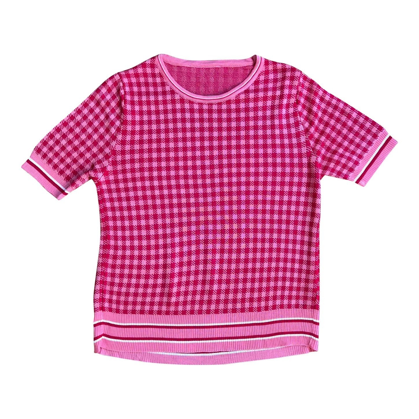 Top with a pied-de-coq pattern