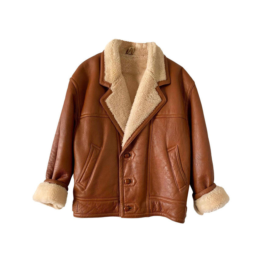 Bombardier en peau lainée