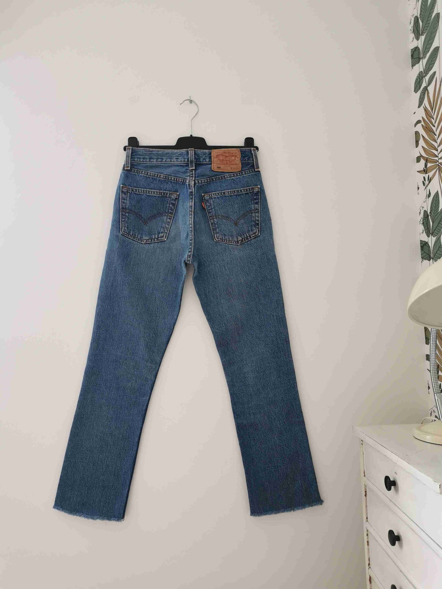 Levi's 501 jeans, waist 28, length 34.
