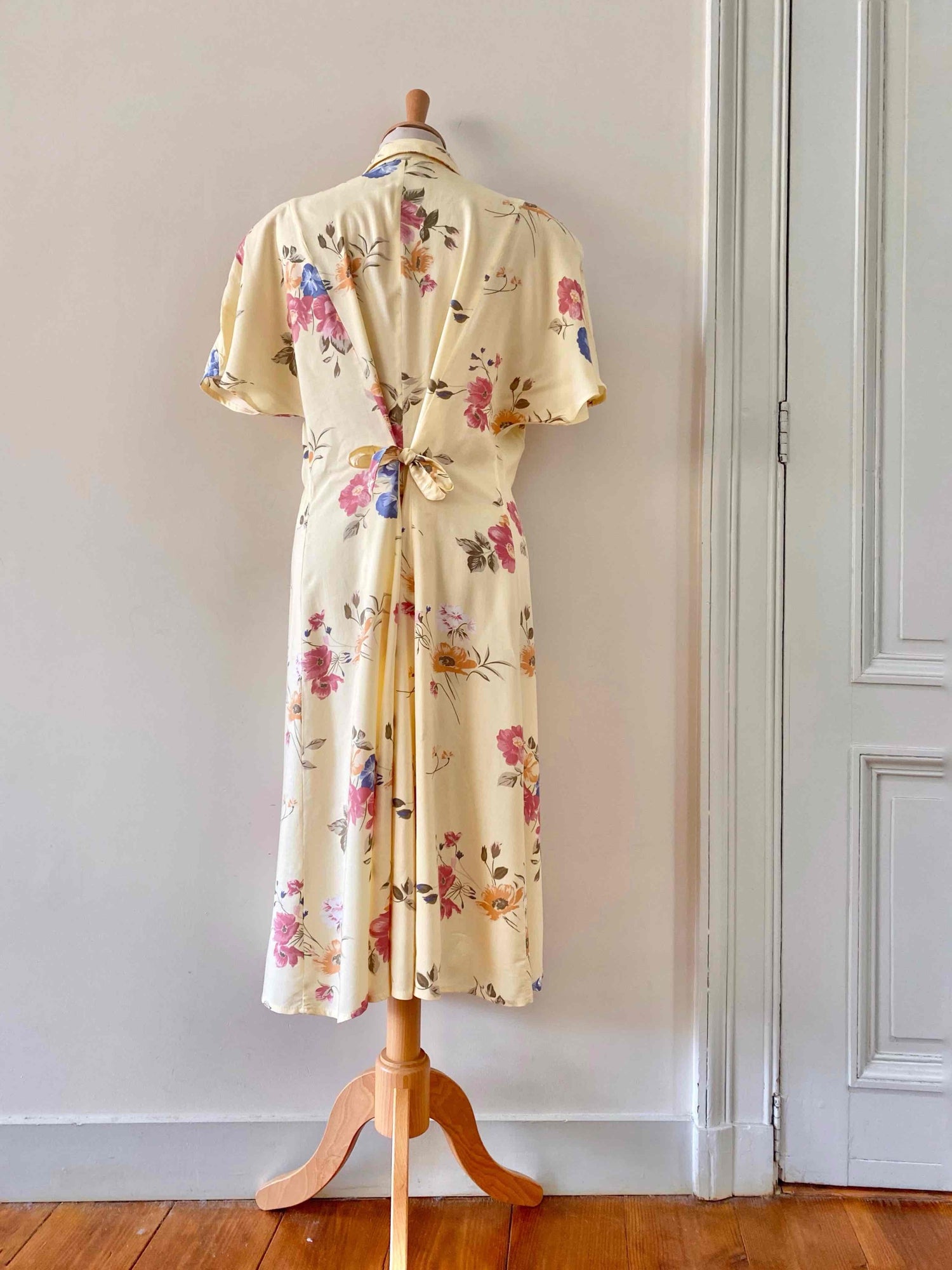 Floral print shirt dress