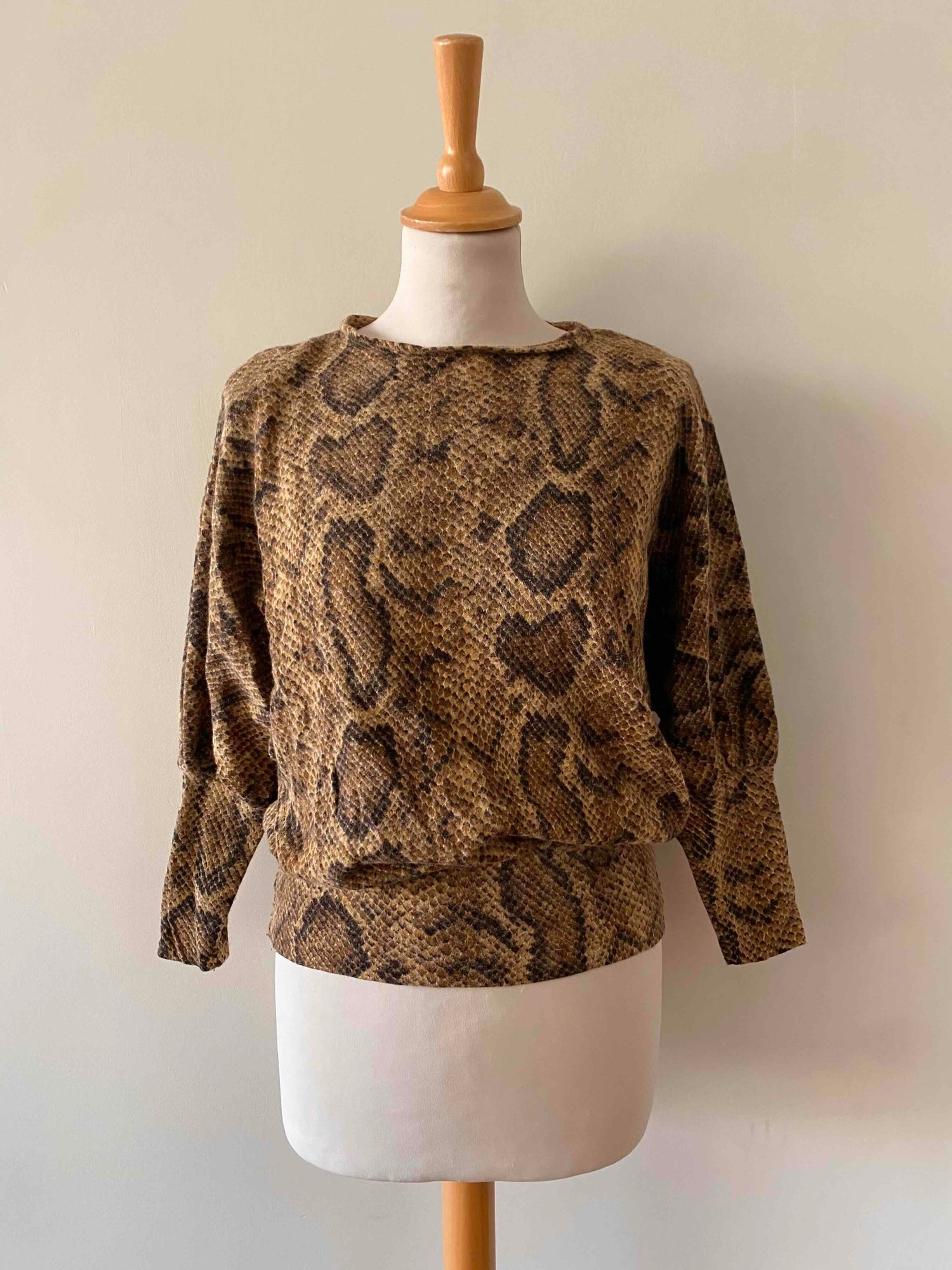 Python print sweater in angora wool