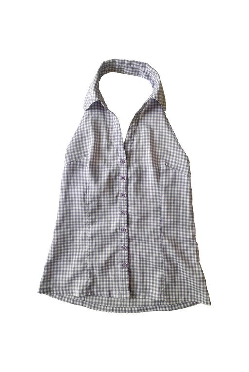 Vichy backless swimsuit