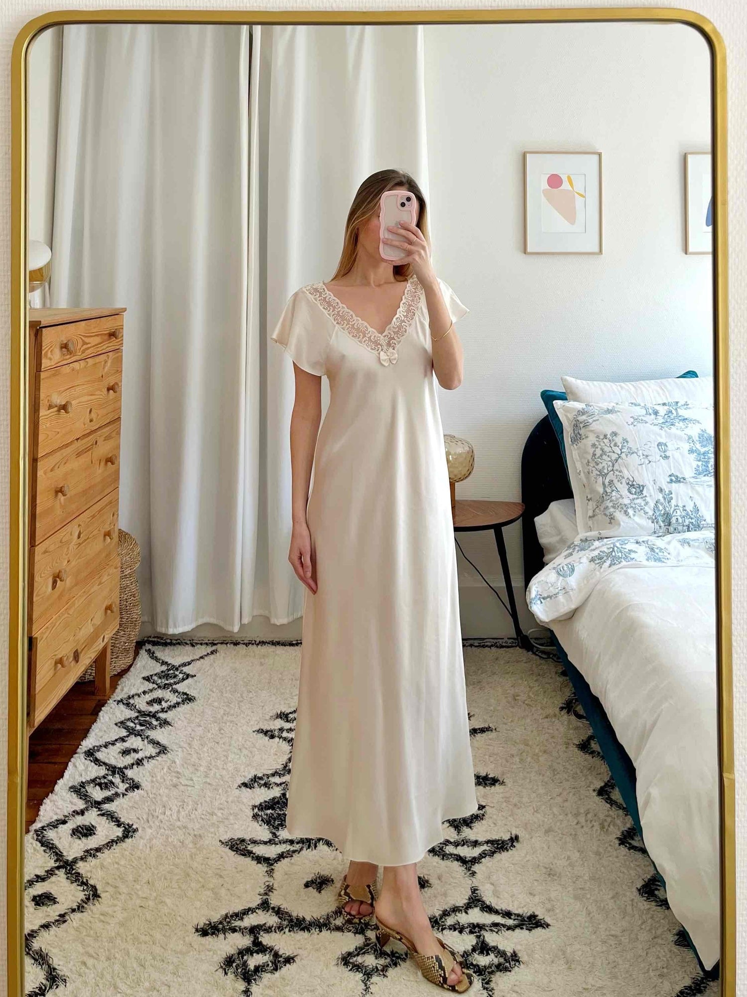 Silk nightgown