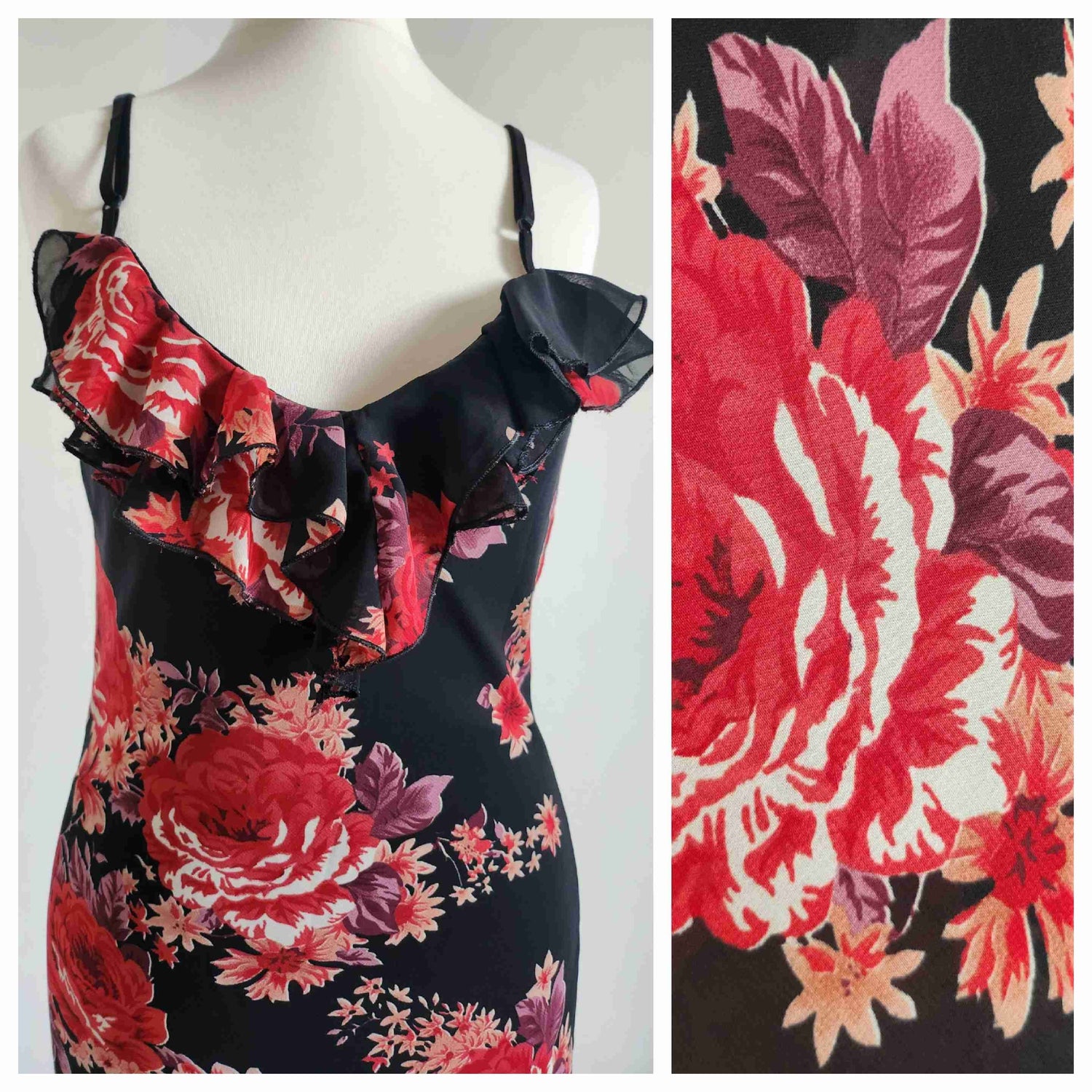 Long dress with ruffles