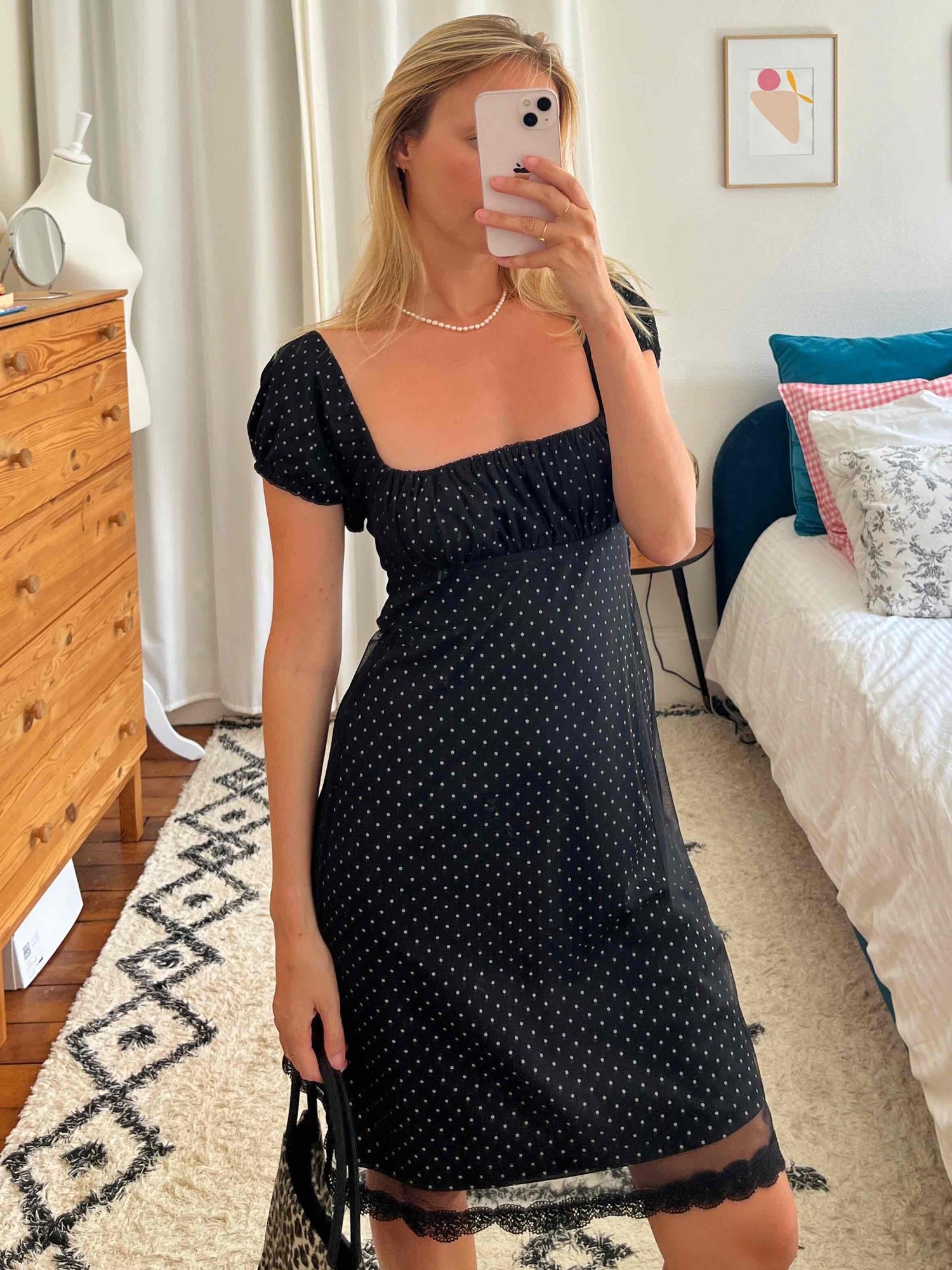 Robe à pois