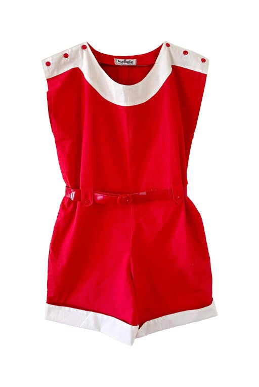 Combi-short en coton