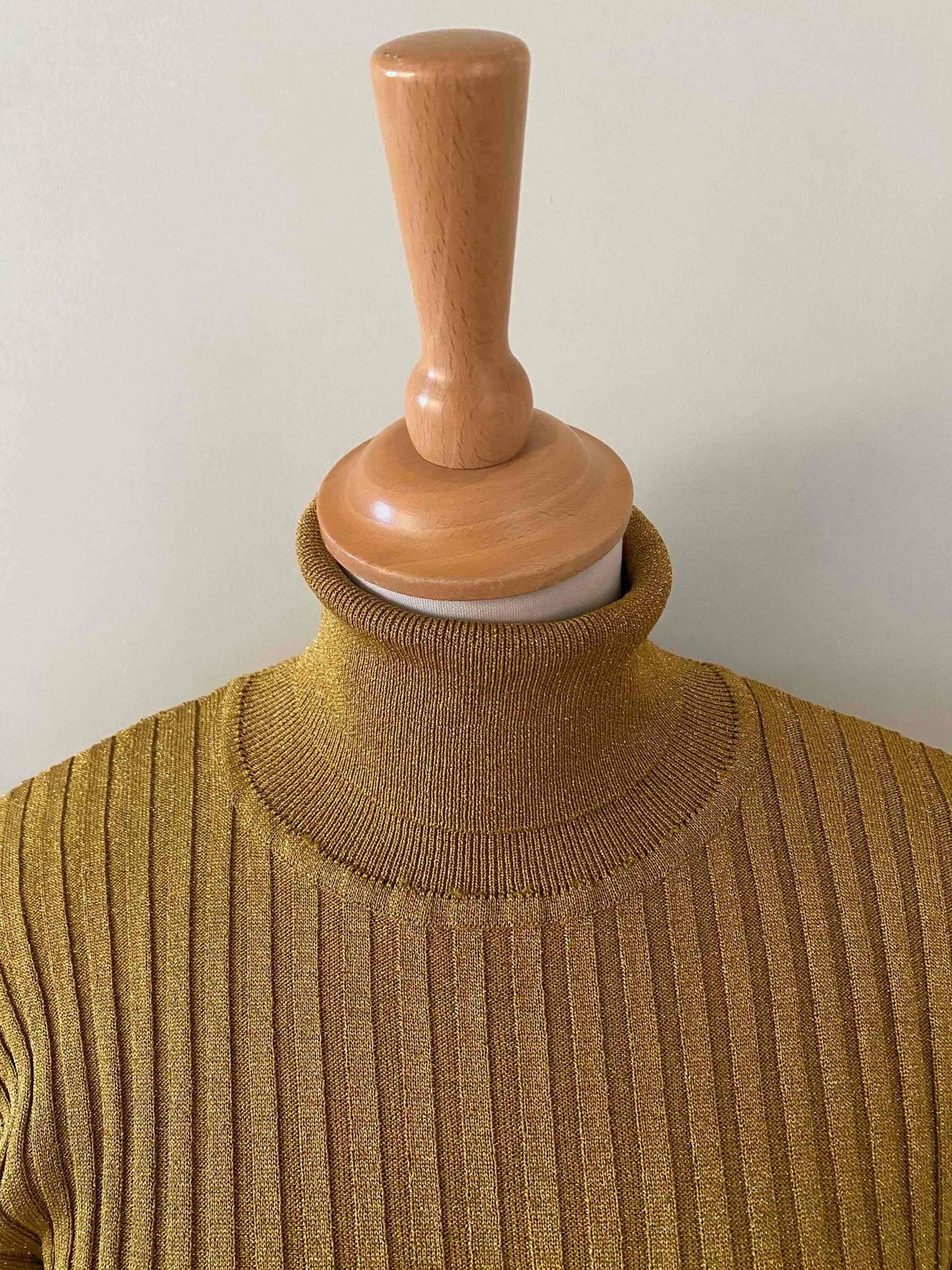 Lurex turtleneck sweater